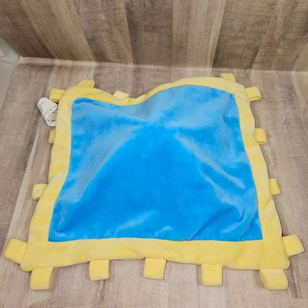 Mickey Mouse Lovey Baby Security Blanket Disney Parks Blue‎ Yellow Blanky